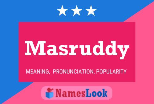 ملصق اسم Masruddy