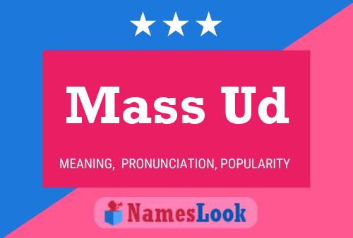 ملصق اسم Mass Ud