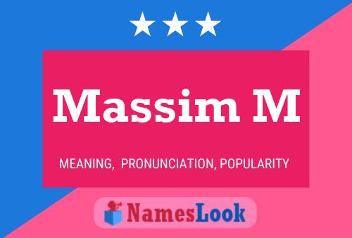 ملصق اسم Massim M