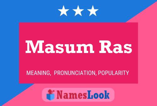 ملصق اسم Masum Ras