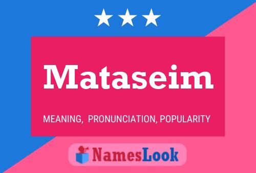 ملصق اسم Mataseim