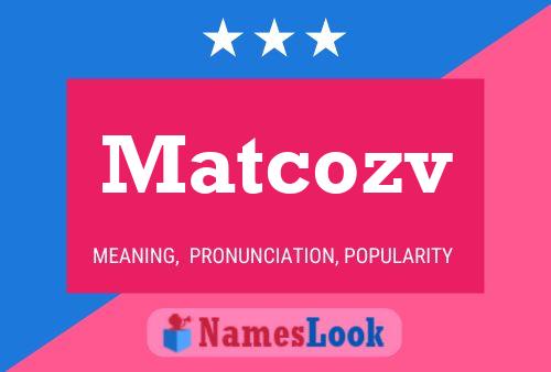 ملصق اسم Matcozv