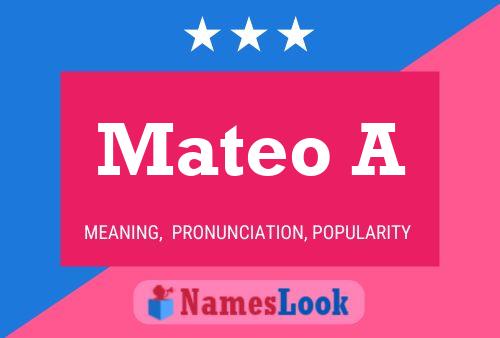 ملصق اسم Mateo A