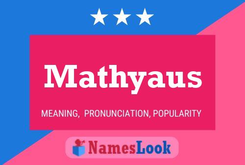 ملصق اسم Mathyaus