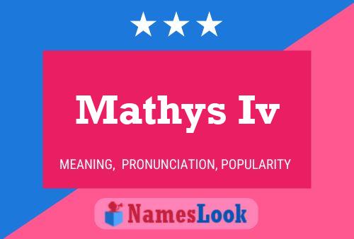 ملصق اسم Mathys Iv