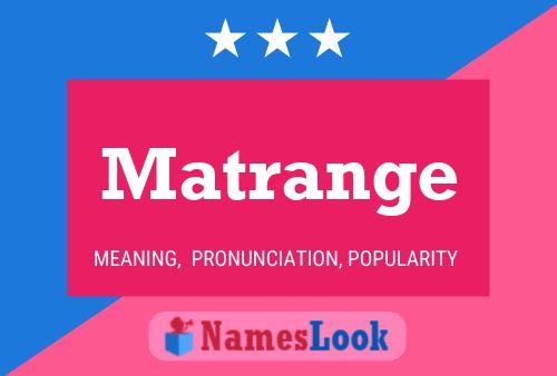 ملصق اسم Matrange