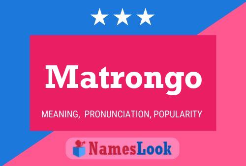 ملصق اسم Matrongo