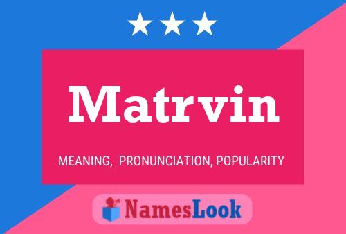 ملصق اسم Matrvin