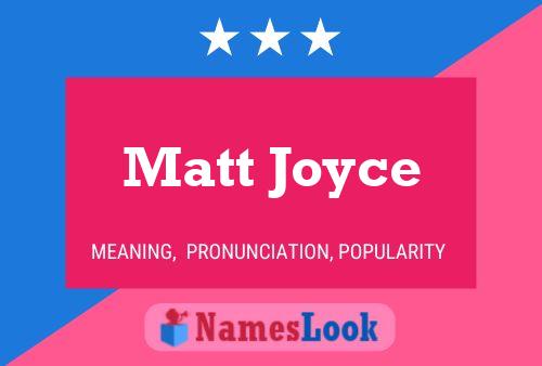 ملصق اسم Matt Joyce