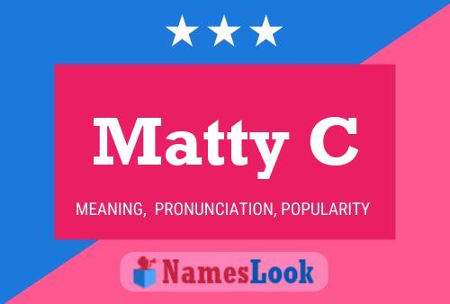 ملصق اسم Matty C