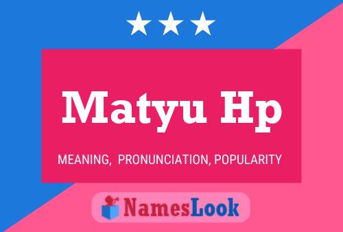 ملصق اسم Matyu Hp