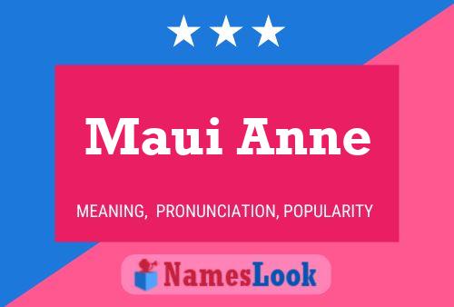 ملصق اسم Maui Anne