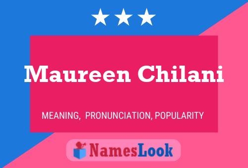 ملصق اسم Maureen Chilani