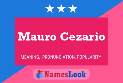 ملصق اسم Mauro Cezario