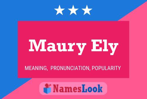 ملصق اسم Maury Ely