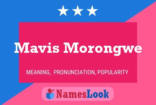 ملصق اسم Mavis Morongwe