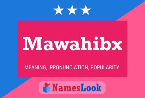 ملصق اسم Mawahibx