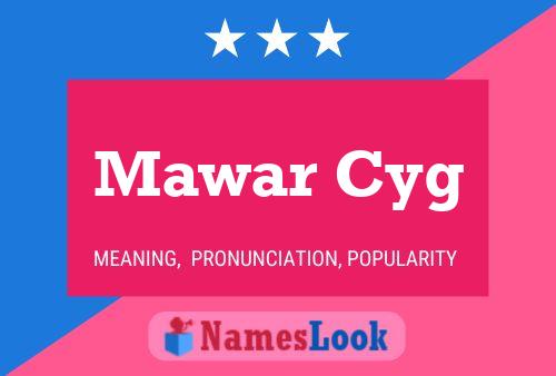 ملصق اسم Mawar Cyg