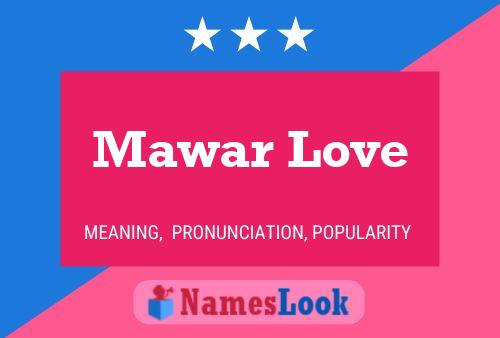 ملصق اسم Mawar Love