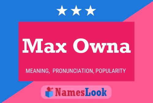 ملصق اسم Max Owna