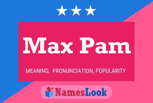 ملصق اسم Max Pam