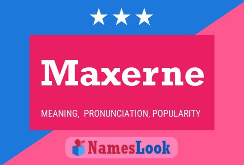 ملصق اسم Maxerne