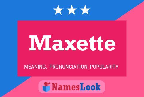 ملصق اسم Maxette