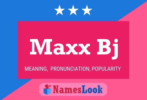 ملصق اسم Maxx Bj