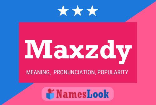 ملصق اسم Maxzdy