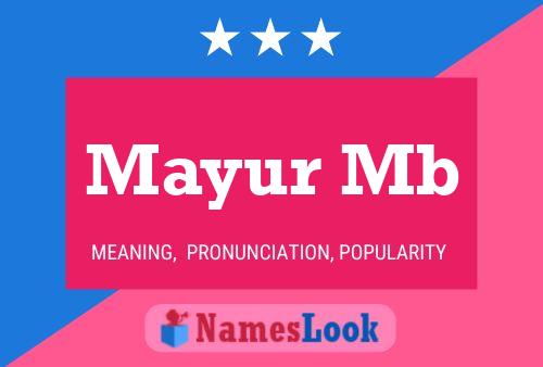 ملصق اسم Mayur Mb