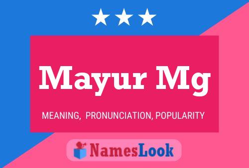 ملصق اسم Mayur Mg