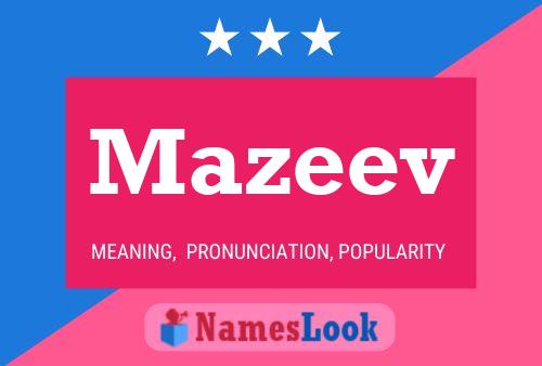 ملصق اسم Mazeev