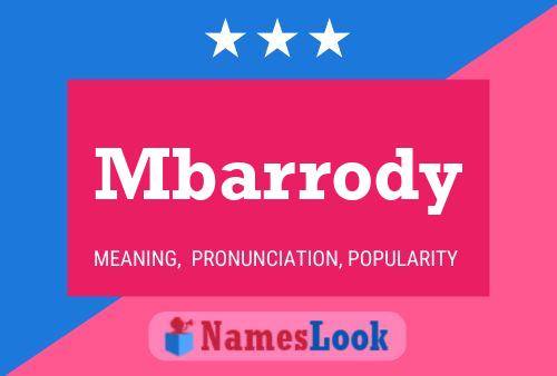 ملصق اسم Mbarrody