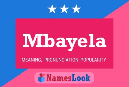 ملصق اسم Mbayela