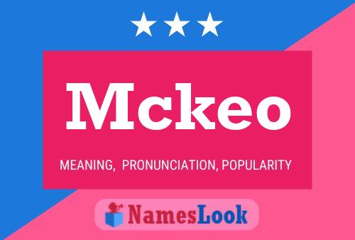 ملصق اسم Mckeo