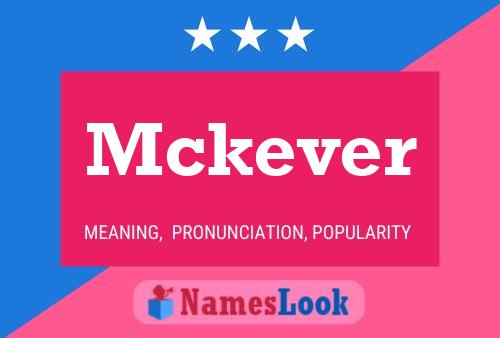 ملصق اسم Mckever