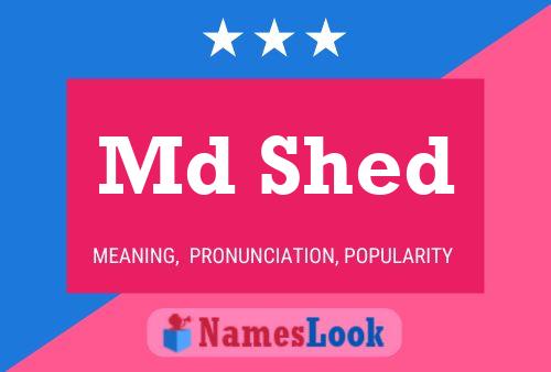 ملصق اسم Md Shed