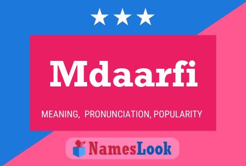 ملصق اسم Mdaarfi