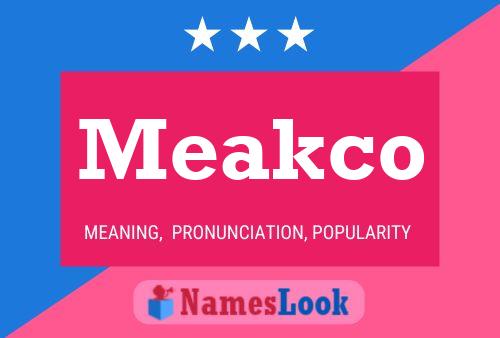 ملصق اسم Meakco