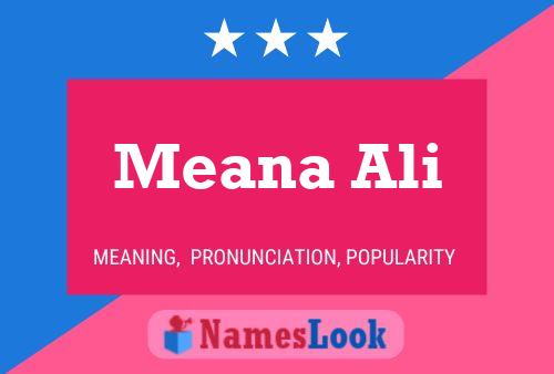 ملصق اسم Meana Ali