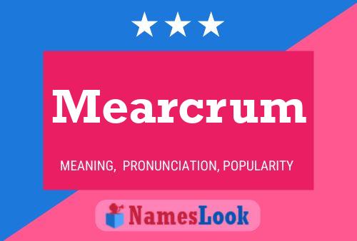 ملصق اسم Mearcrum