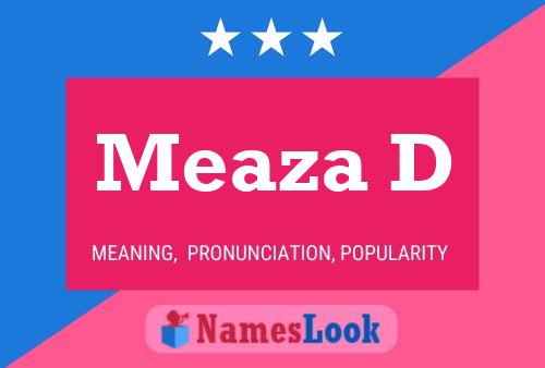 ملصق اسم Meaza D