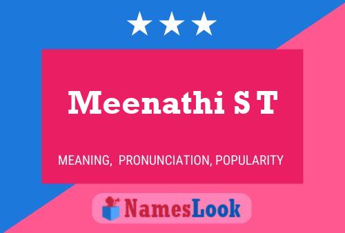 ملصق اسم Meenathi S T