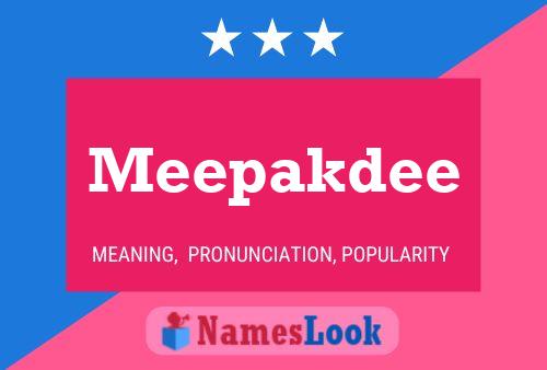 ملصق اسم Meepakdee