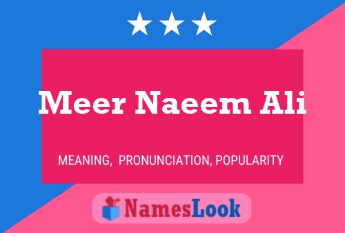 ملصق اسم Meer Naeem Ali