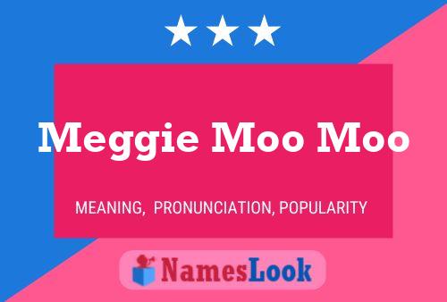 ملصق اسم Meggie Moo Moo