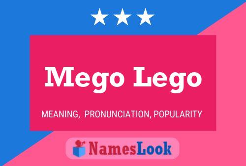 ملصق اسم Mego Lego