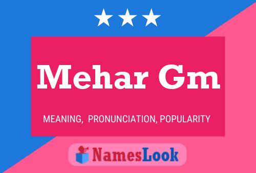 ملصق اسم Mehar Gm