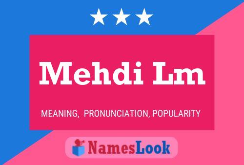 ملصق اسم Mehdi Lm