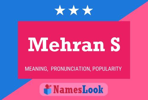 ملصق اسم Mehran S